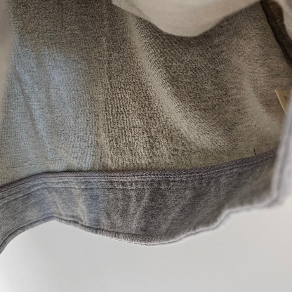 Fossil NEW Gray Button Short Sleeve Top Jacket Cropped Boxy Pockets‎ Size Medium - Picture 7 of 9